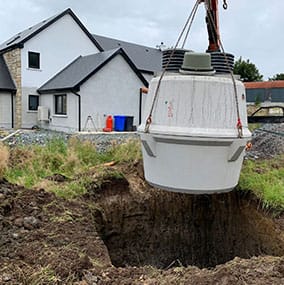 BAF2 Secondary Wastewater Treatment lifted into ground
