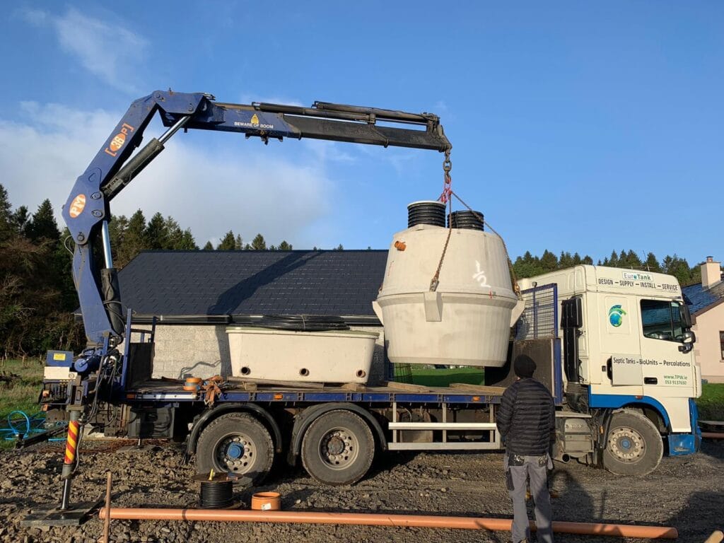 septic tank on lorry