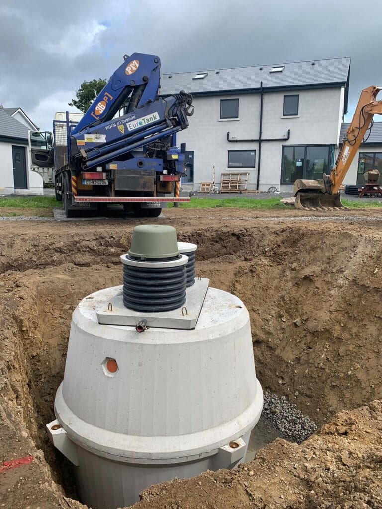 septic tank in ground